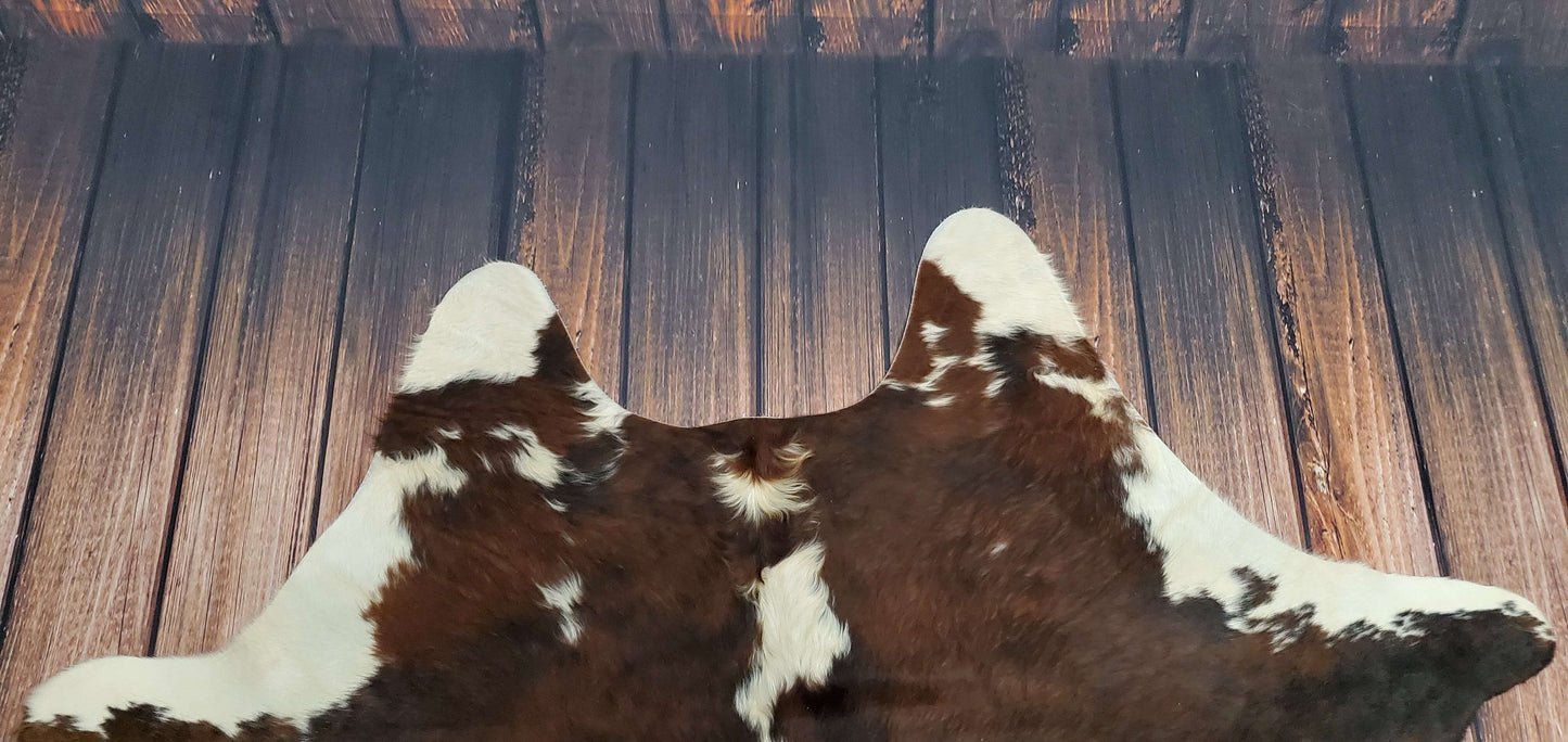 Beautiful Large Cow Skin Rug Tricolor 7ft x 6ft