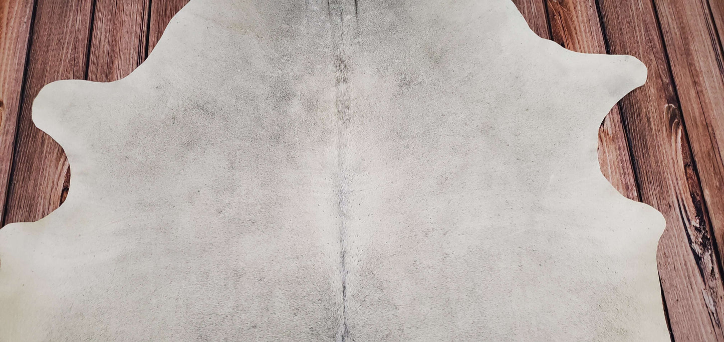 Real Gray Cowhide Rug 7ft X 5.6ft