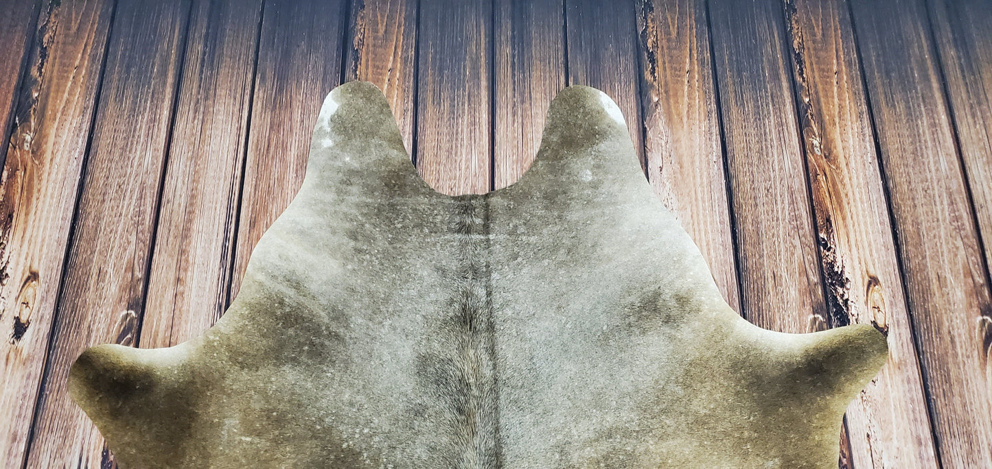Large Dark Grey Brazilian Cowhide Rug 6.7ft x 5.5ft
