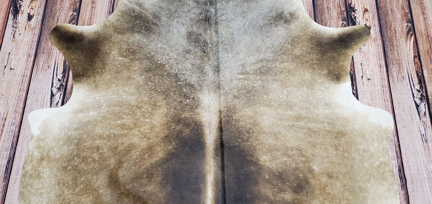 Large Dark Grey Brazilian Cowhide Rug 6.7ft x 5.5ft