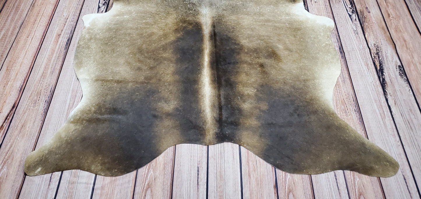 Large Dark Grey Brazilian Cowhide Rug 6.7ft x 5.5ft