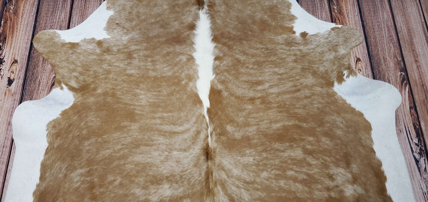 Caramel Cowhide Rug 7.8ft x 6.7ft
