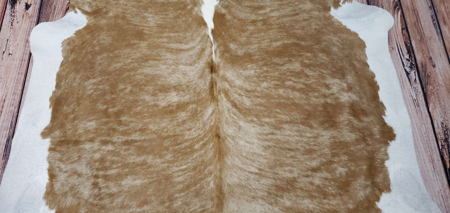 Caramel Cowhide Rug 7.8ft x 6.7ft