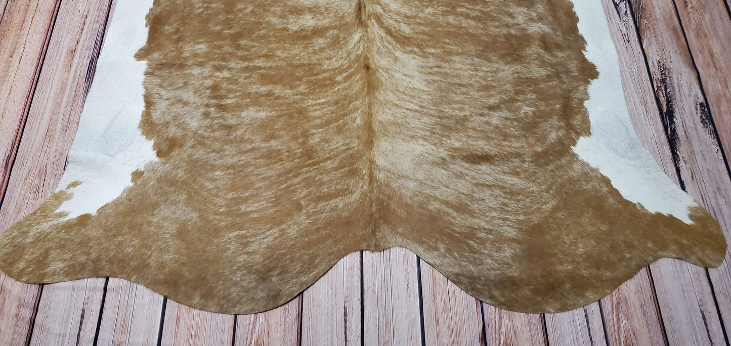 Caramel Cowhide Rug 7.8ft x 6.7ft