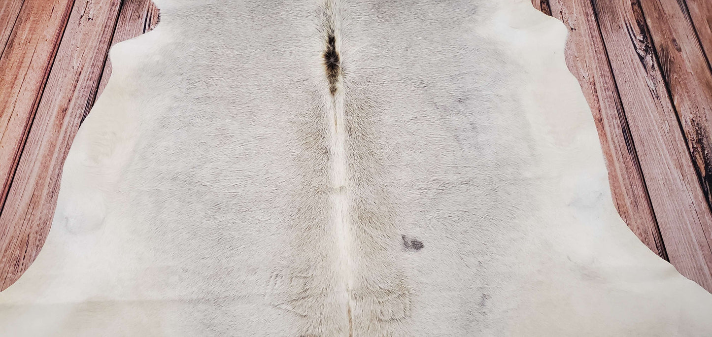 Grey Authentic Cowhide Rug 6.6ft x 6.2ft