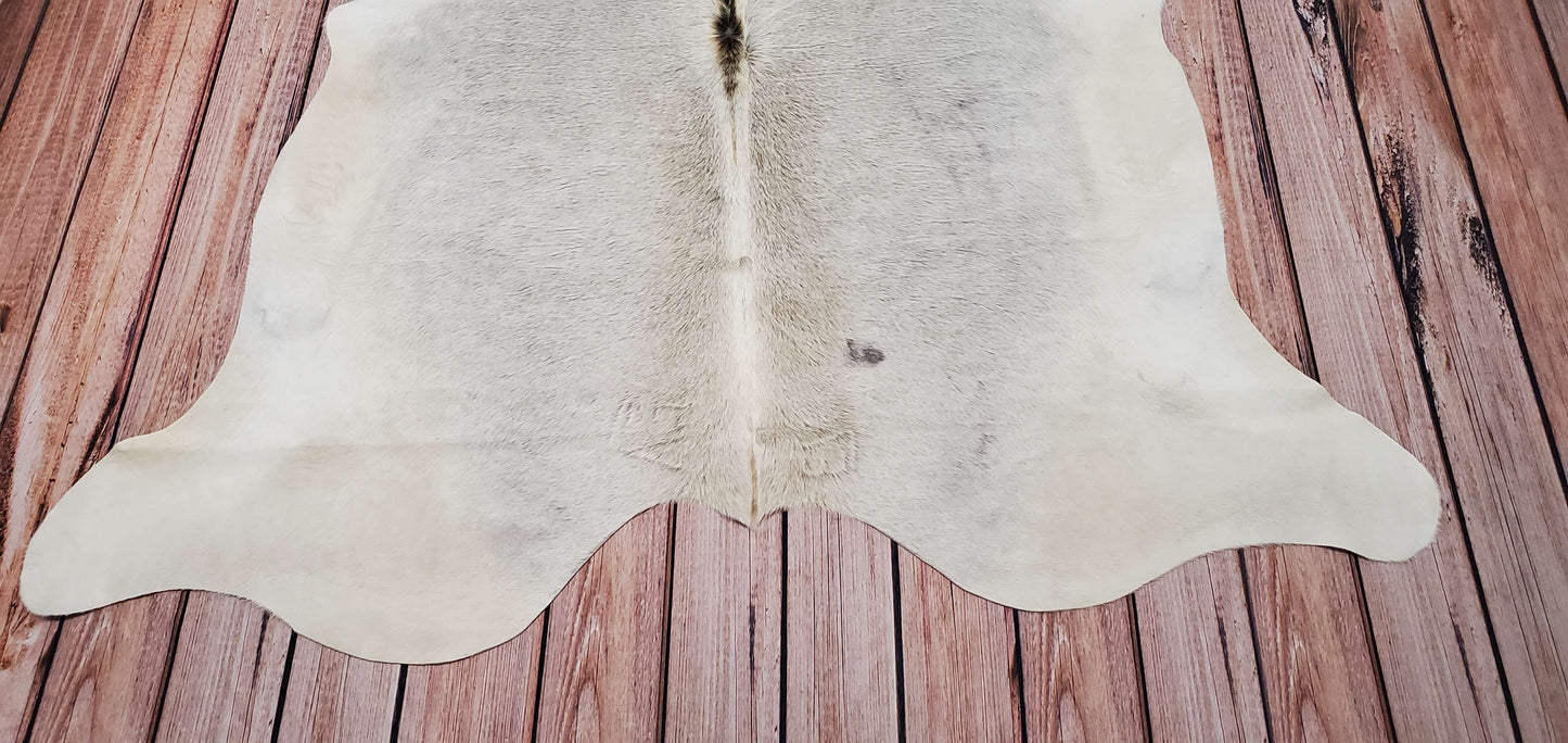 Grey Authentic Cowhide Rug 6.6ft x 6.2ft