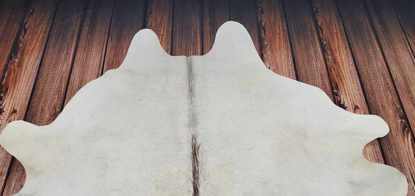 Exotic Grey Cowhide Rug 7.2ft x 6.3ft