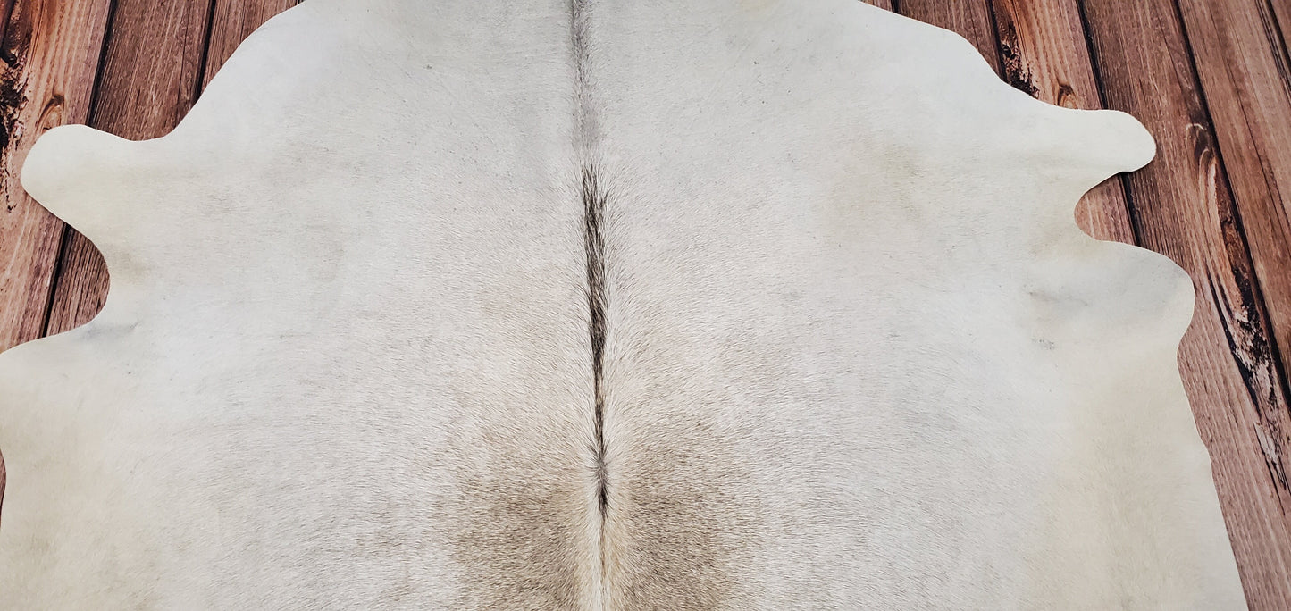 Exotic Grey Cowhide Rug 7.2ft x 6.3ft
