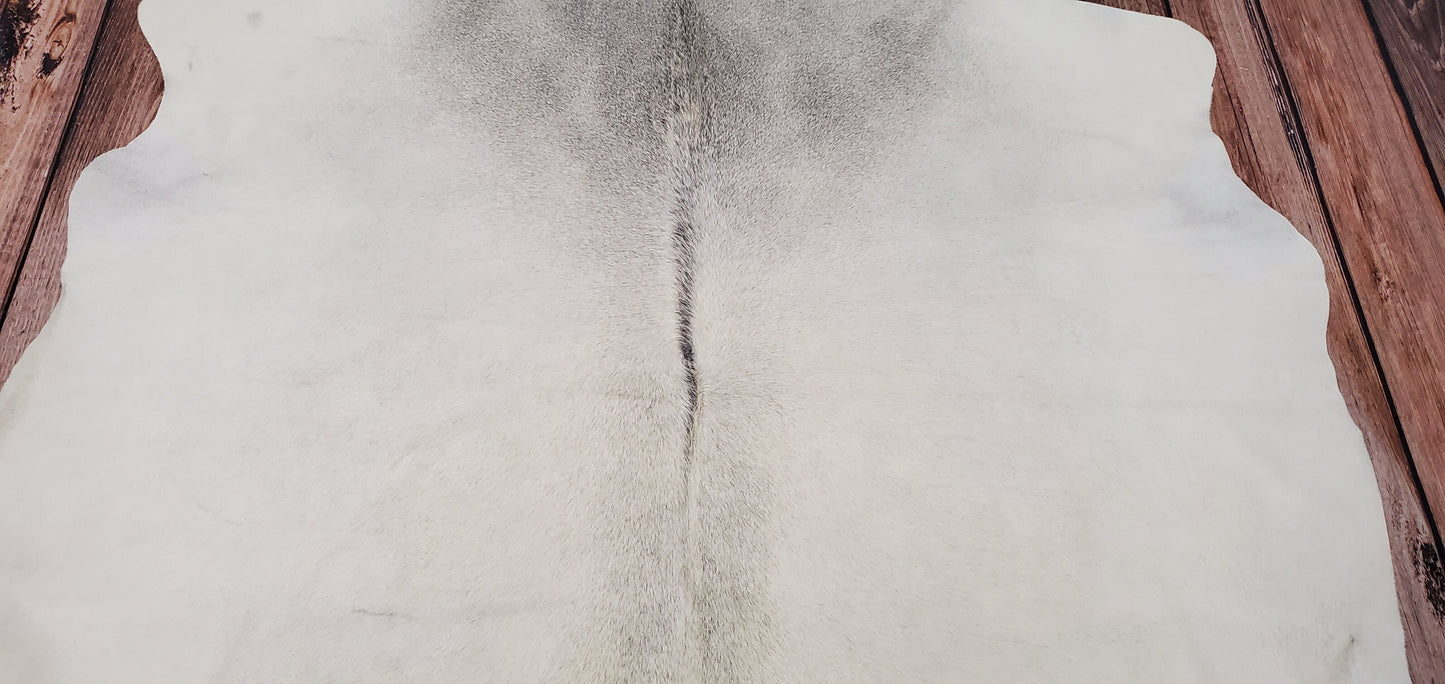 Cowhide Rug Light Grey Ivory 7ft x 7ft
