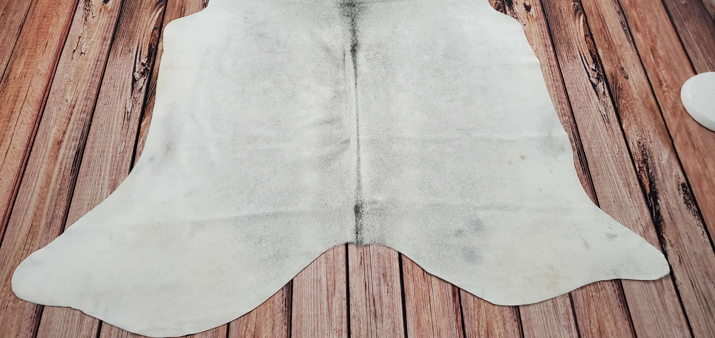 Natural Grey Cowhide Rug 6.2ft x 6.2ft