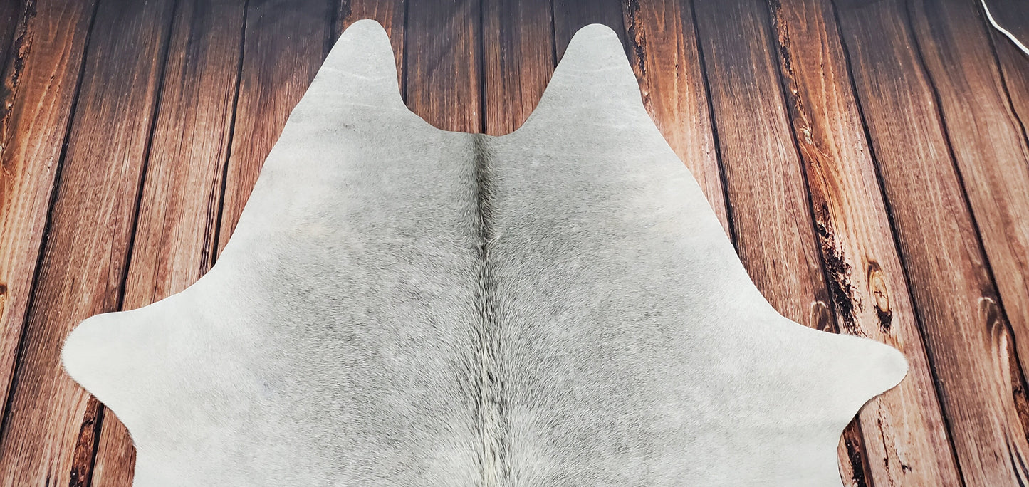 Brazilian Grey Cowhide Rug 7.3ft x 6.2ft