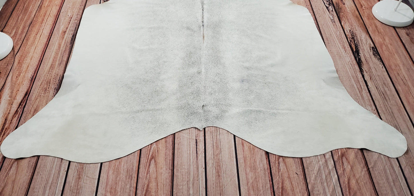 Light Grey Cowhide Rug 7.2ft x 6.6ft