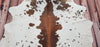 Extra Large Reddish Tricolor Cowhide Rug 7.5ft x 6ft