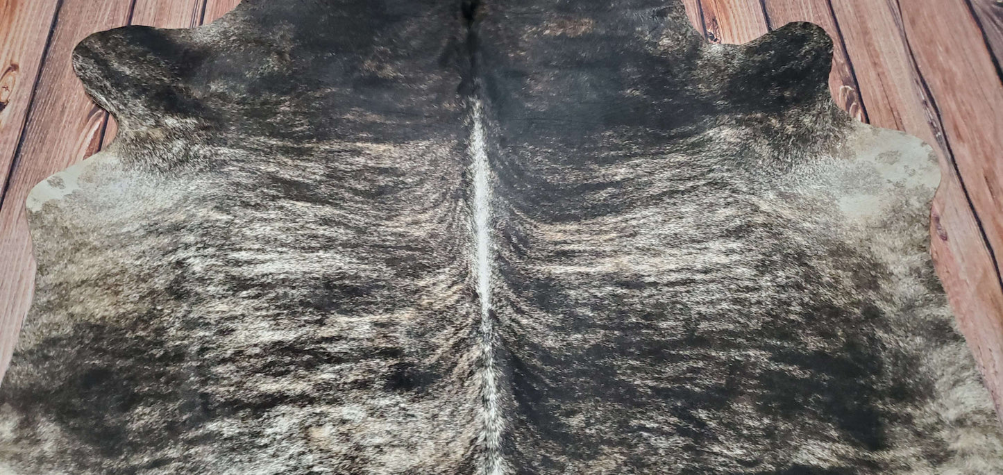 XL Brindle Cowhide Rug 7ft x 6.6ft