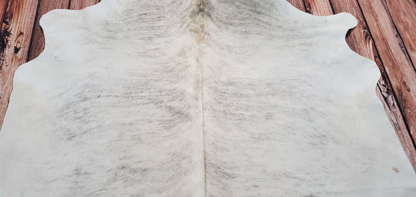 Brindle White Belly Cowhide Rug 6.6ft x 6.6ft
