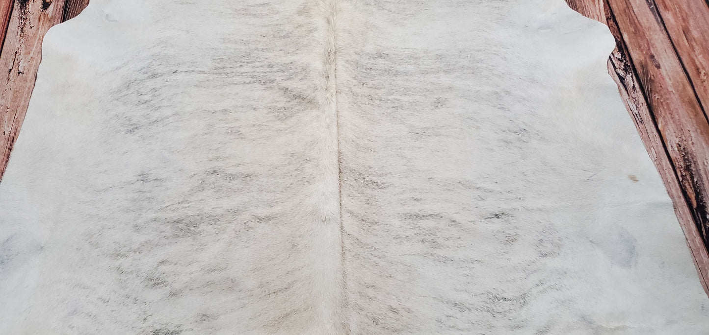 Brindle White Belly Cowhide Rug 6.6ft x 6.6ft
