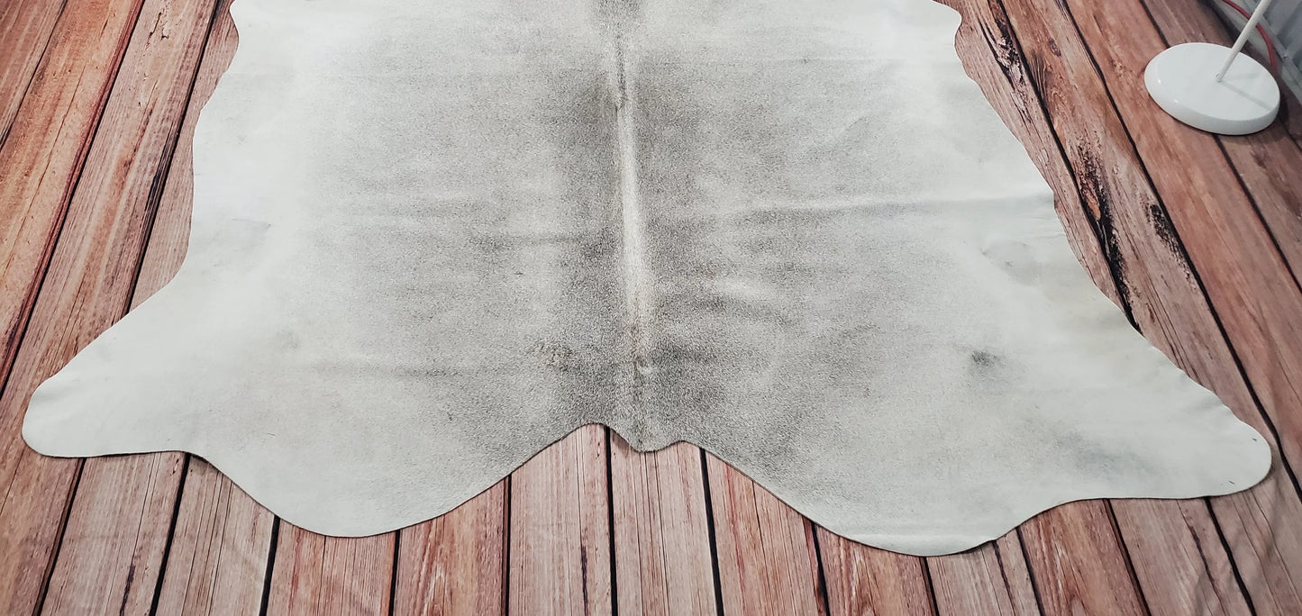 Exotic Cowhide Rug Grey 7ft x 6.6ft
