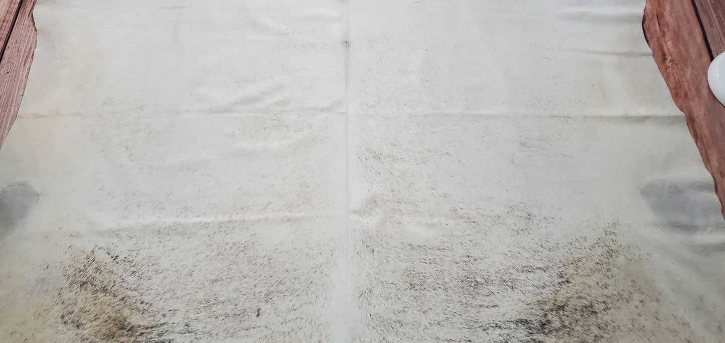Light Brindle Tan Real Cowhide Rug 7.4ft x 7ft