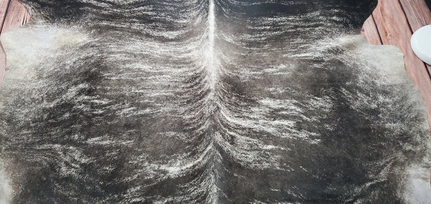 Extra Large Dark Brindle Cowhide Rug 8ft x 7ft