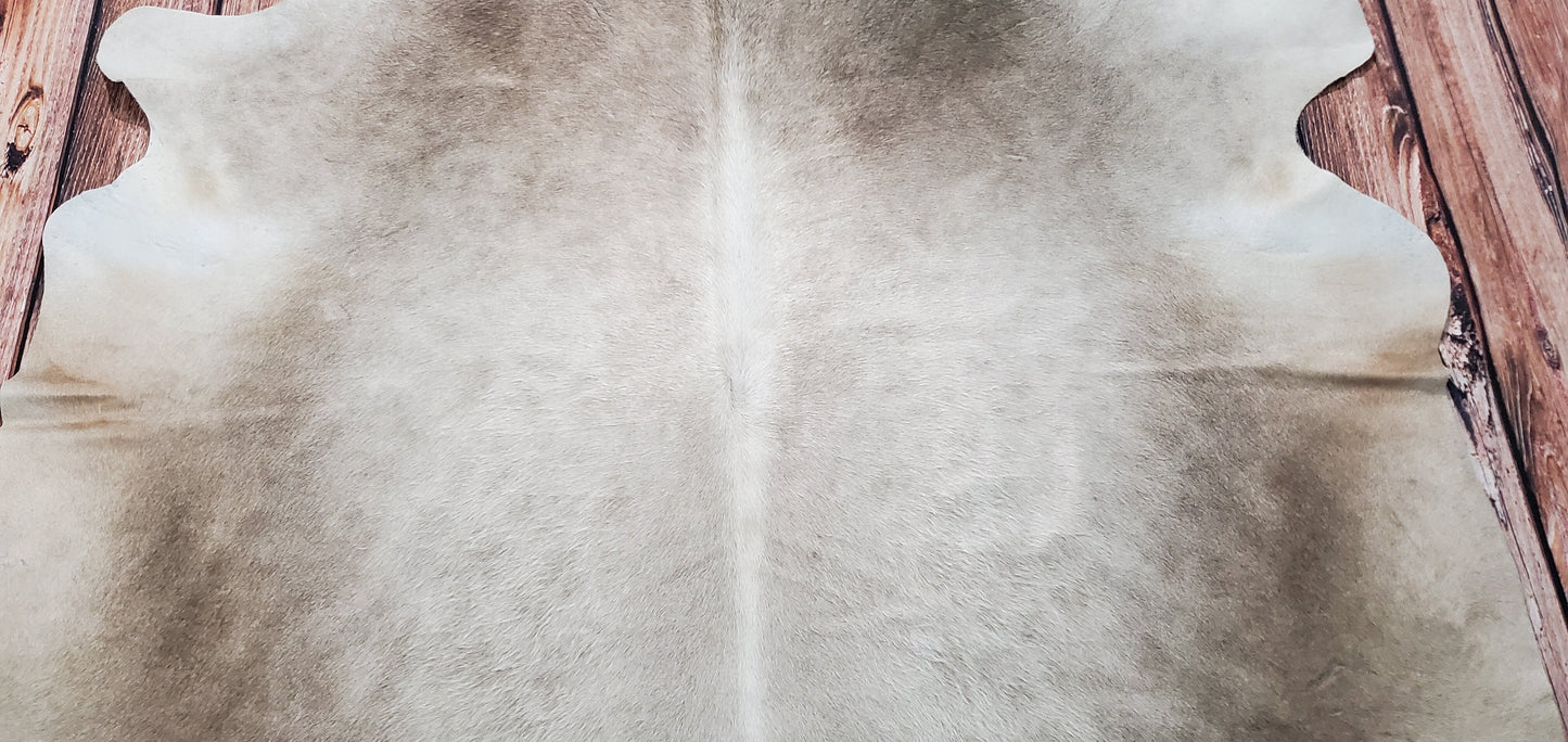 Medium Cowhide Rug Dark Champagne 7.3ft x 6.5ft