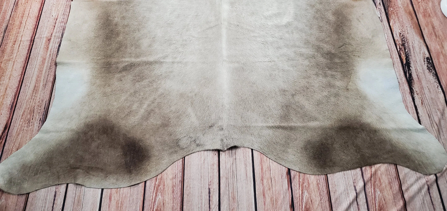 Medium Cowhide Rug Dark Champagne 7.3ft x 6.5ft