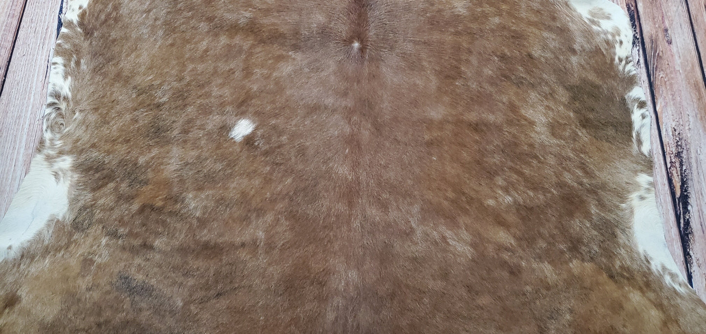 Rustic Brindle Cowhide Rug 7.2ft x 6.5ft