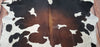 Dark Brown White Brazilian Cowhide Rug 7.5ft x 7ft