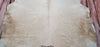 Beige Palomino White Belly Cowhide Rug 6.6ft x 5.4ft