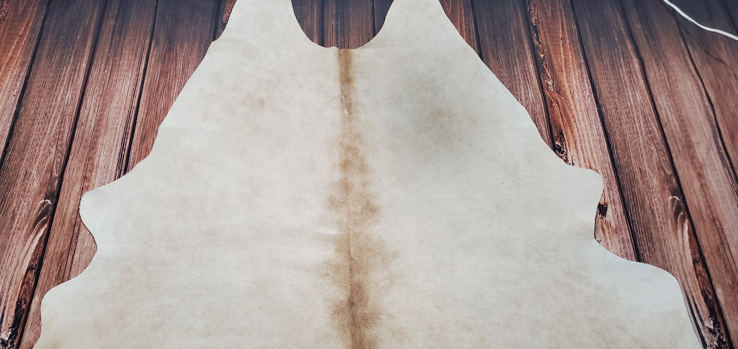 Beige Cowhide Rug Brazilian Cowhide