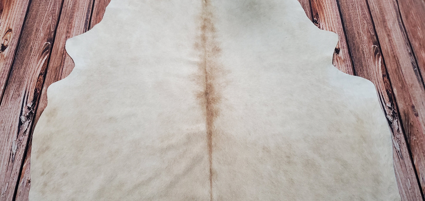Beige Cowhide Rug Brazilian Cowhide