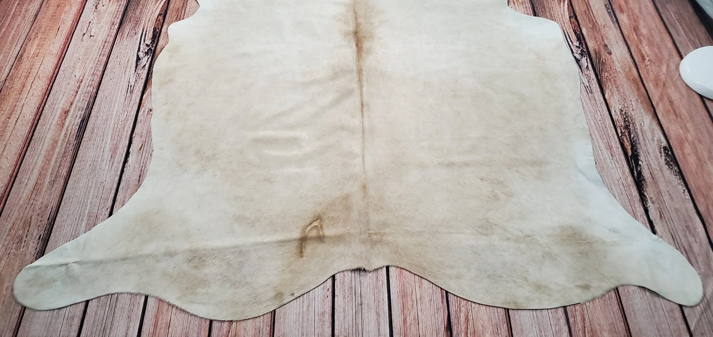 Beige Cowhide Rug Brazilian Cowhide