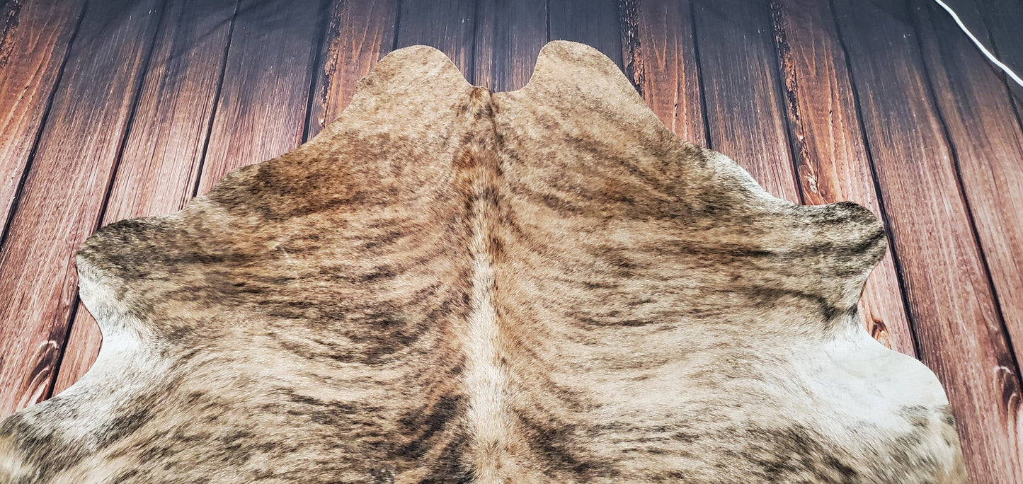 Brindle Cowhide Rug 6ft X 6ft