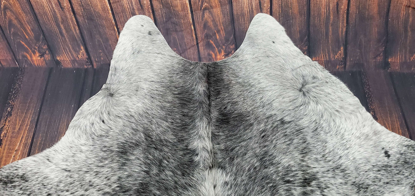 Exotic Speckled Cowhide Rug 8.3ft x 7.4ft