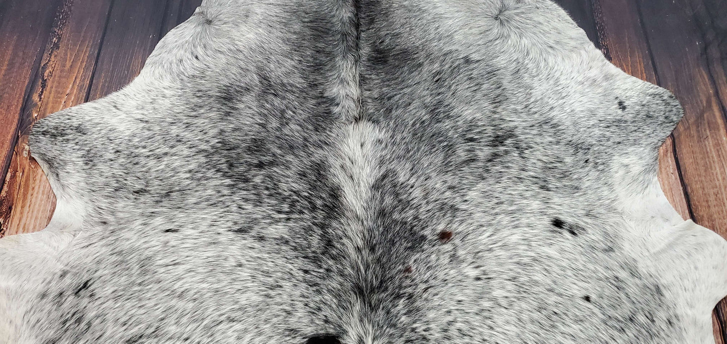 Exotic Speckled Cowhide Rug 8.3ft x 7.4ft