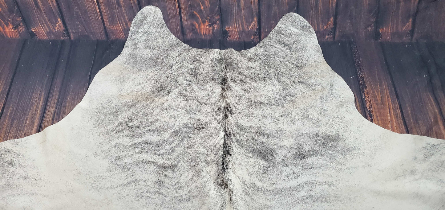 Light Brindle Cowhide Rug 6.8ft x 6.3ft