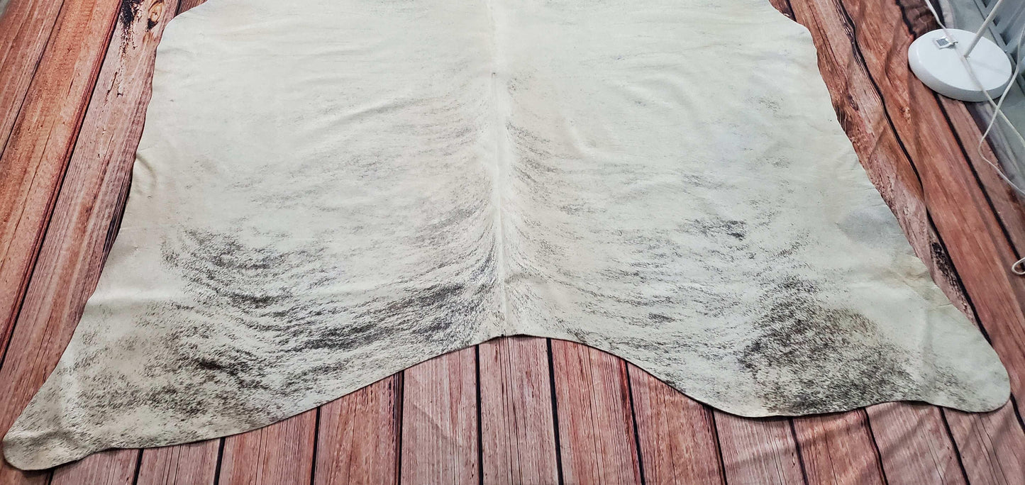 Light Brindle Cowhide Rug 6.8ft x 6.3ft