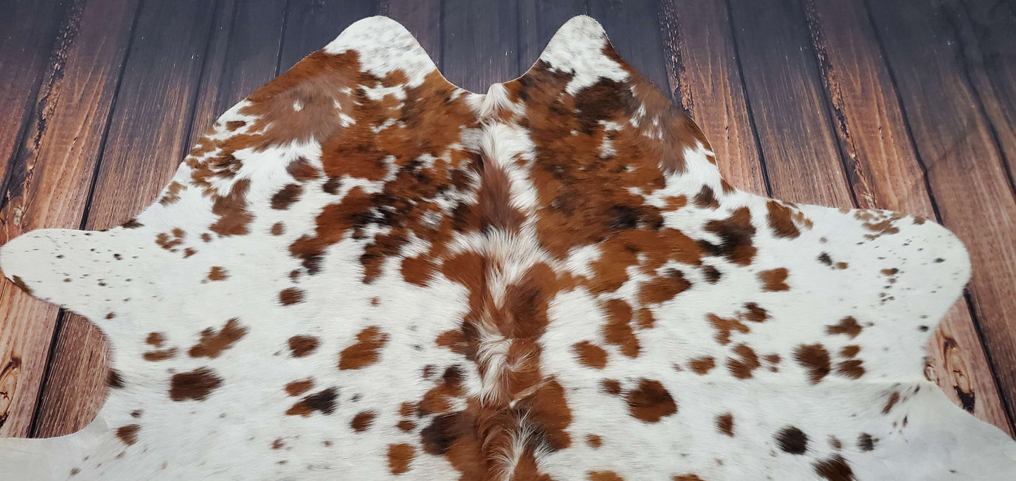 XL Spotted Cowhide Rug 7ft x 6.5ft