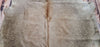 Natural Solid Champagne Cowhide Rug 6.6ft x 6.6ft