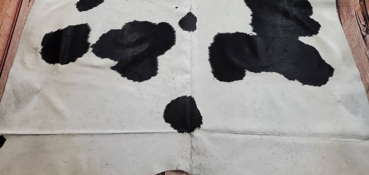 Exotic Holstein Cowhide Rug 7.2ft X 6.6ft