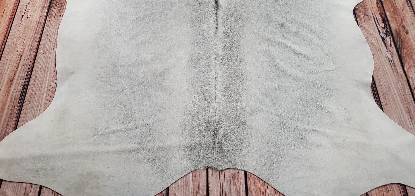 Large Grey Cowhide Rug 7.2ft x 6.1ft