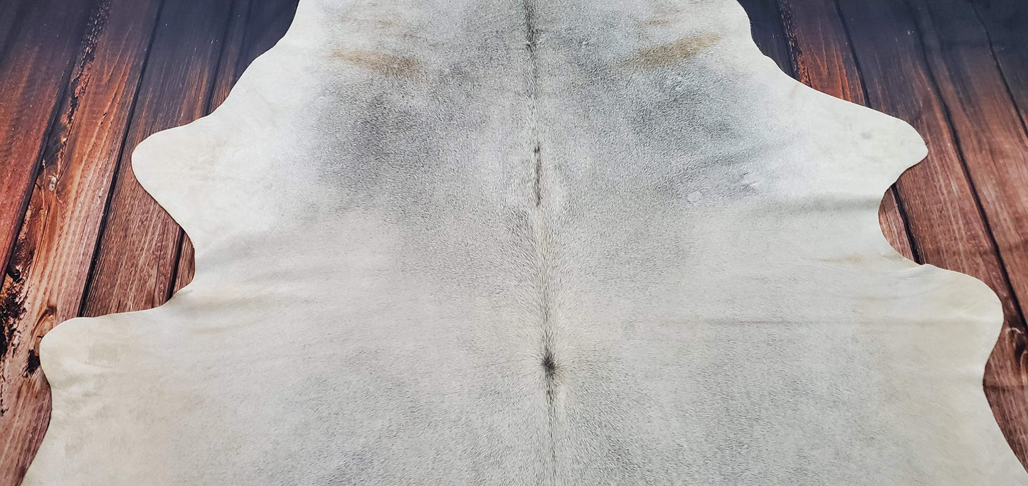 Genuine Cowhide Rug Light Grey 8.3ft x 6.3ft