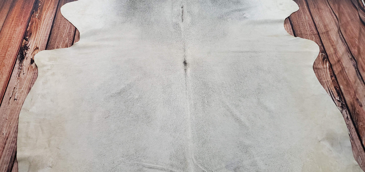 Genuine Cowhide Rug Light Grey 8.3ft x 6.3ft