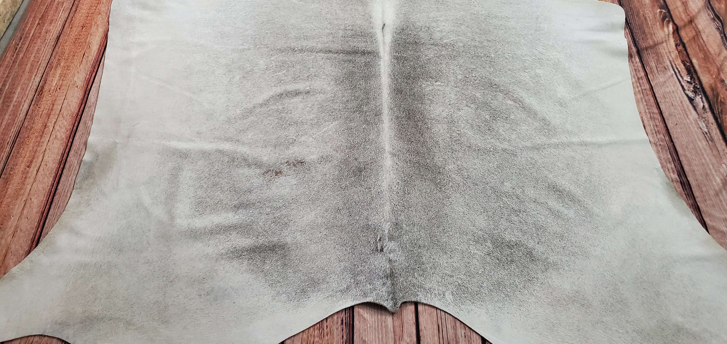 Natural Large Grey Cowhide Rug 8.3ft x 6.6ft