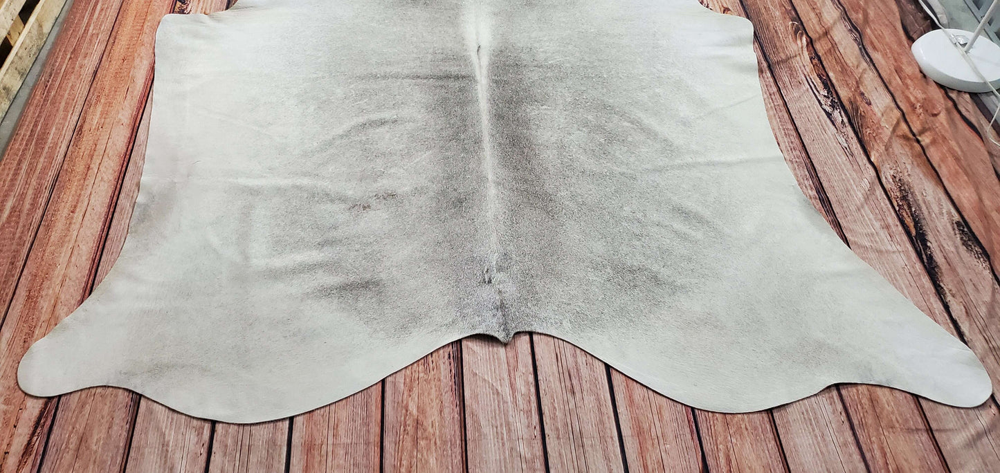 Natural Large Grey Cowhide Rug 8.3ft x 6.6ft