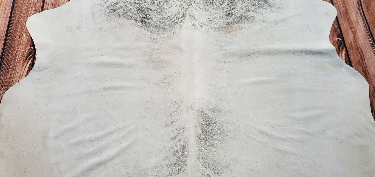 Taupe Grey Brindle Cowhide Rug 7.6ft x 6.5ft