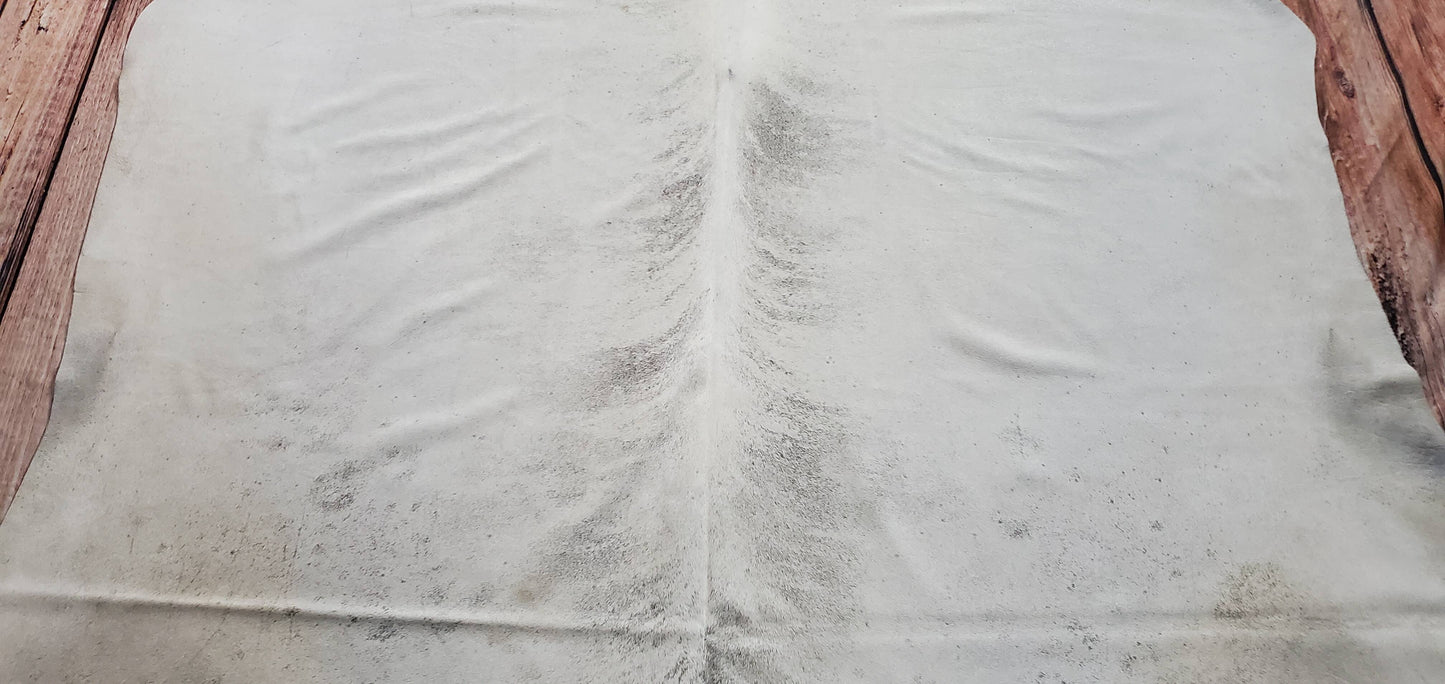 Taupe Grey Brindle Cowhide Rug 7.6ft x 6.5ft