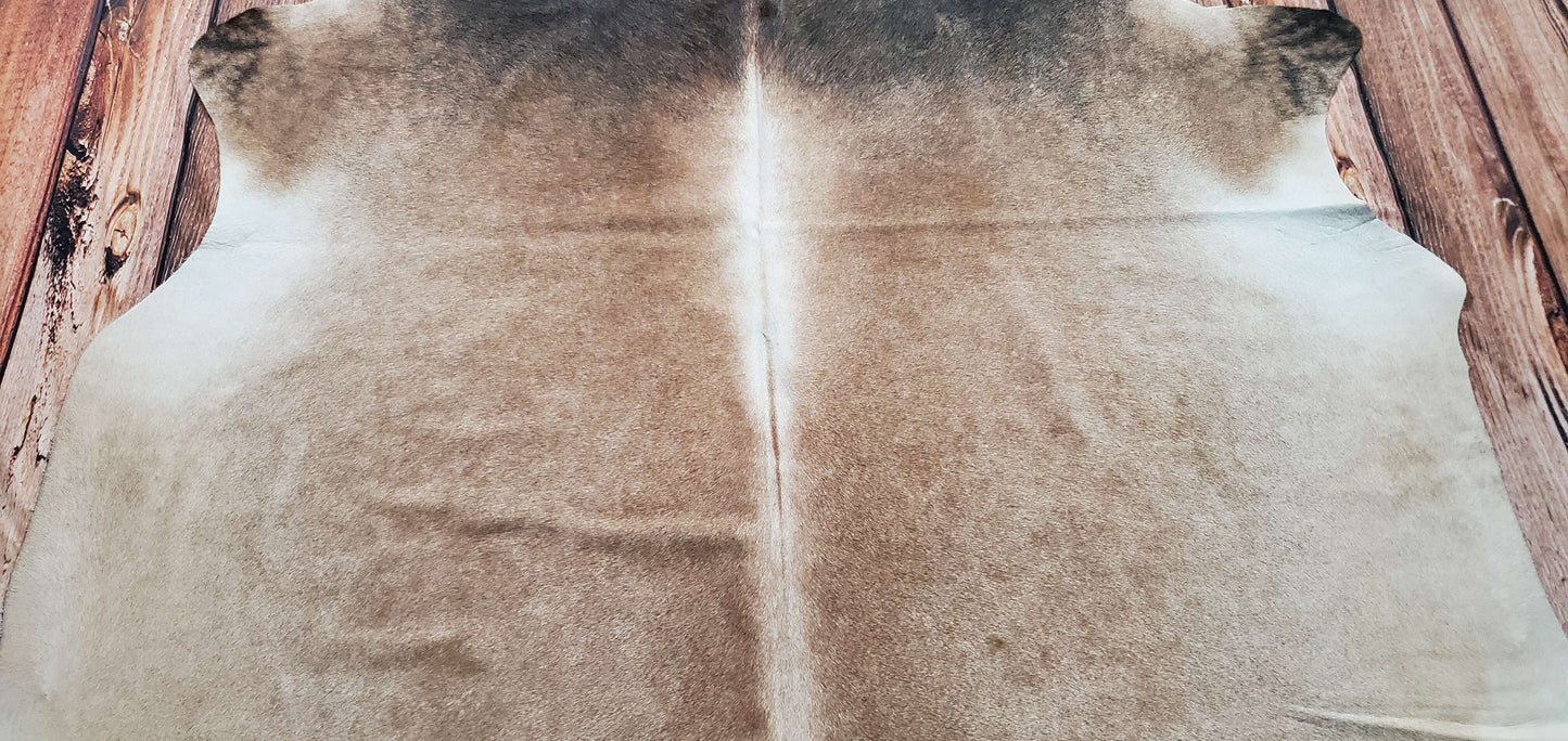 Natural Cappuccino Cowhide Rug 7.9ft x 6.6ft
