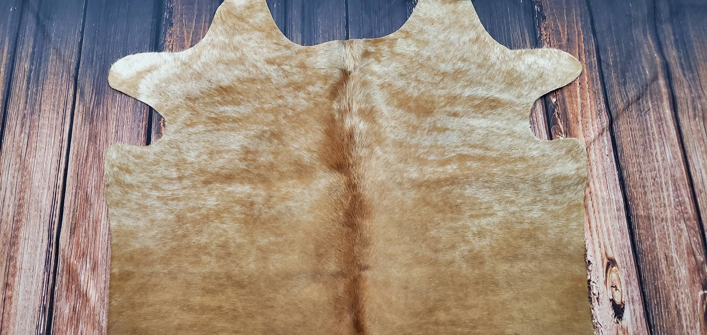 Mini Cowhide Rug Light Beige 4.5ft x 4.1ft