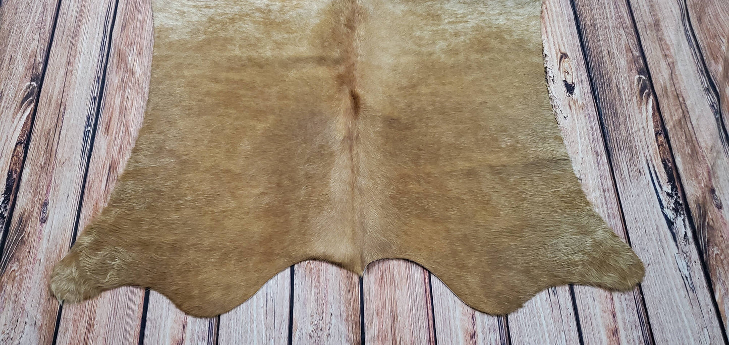 Mini Cowhide Rug Light Beige 4.5ft x 4.1ft