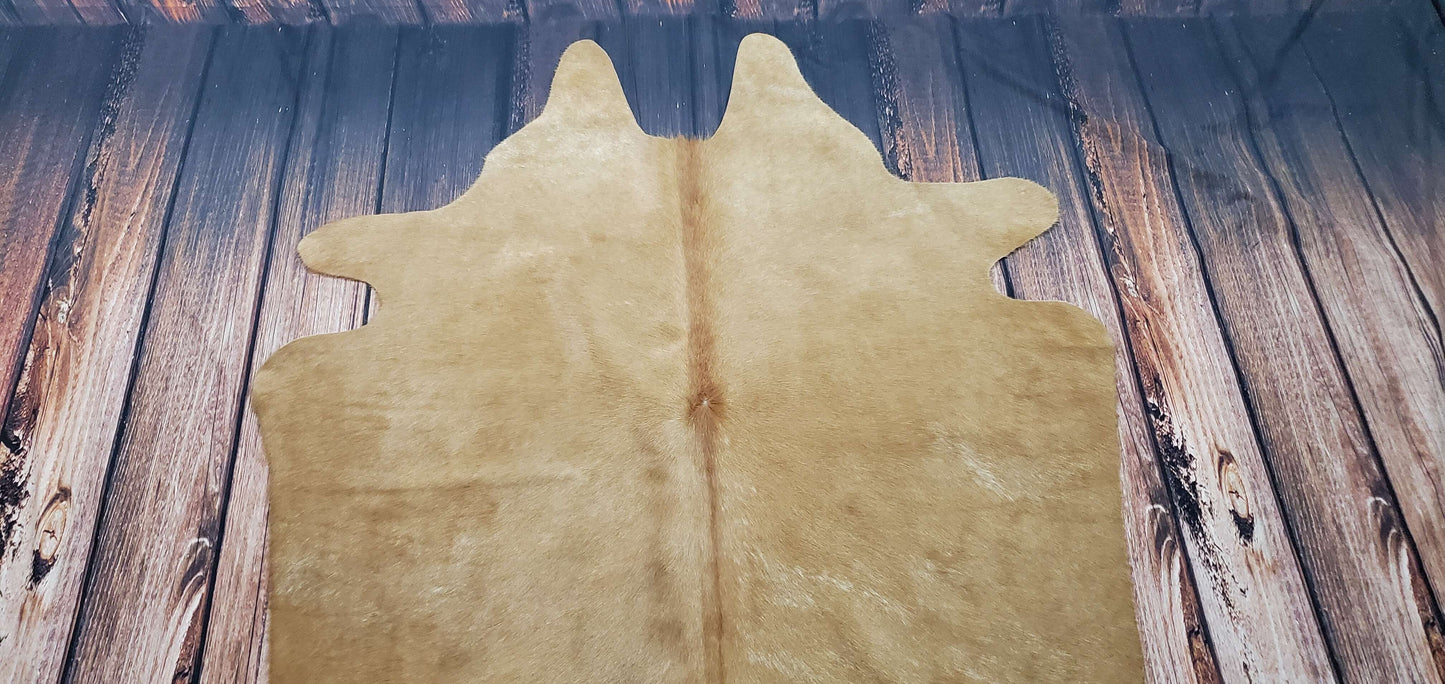 Natural Mini Cowhide Rug 4.5ft x 4.5ft